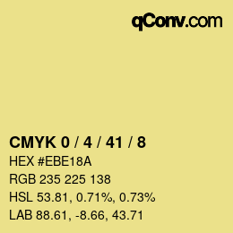 Color code: CMYK 0 / 4 / 41 / 8 | qconv.com