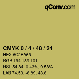 Color code: CMYK 0 / 4 / 48 / 24 | qconv.com