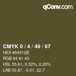 Color code: CMYK 0 / 4 / 49 / 67 | qconv.com