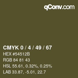 Color code: CMYK 0 / 4 / 49 / 67 | qconv.com