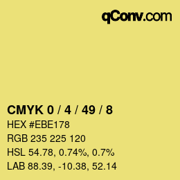 Color code: CMYK 0 / 4 / 49 / 8 | qconv.com