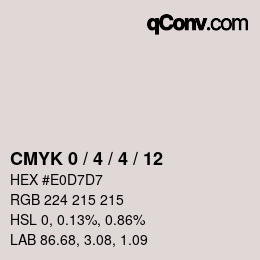 Color code: CMYK 0 / 4 / 4 / 12 | qconv.com