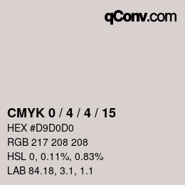 Color code: CMYK 0 / 4 / 4 / 15 | qconv.com