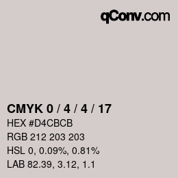 Color code: CMYK 0 / 4 / 4 / 17 | qconv.com