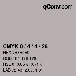 Color code: CMYK 0 / 4 / 4 / 28 | qconv.com