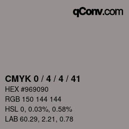 Color code: CMYK 0 / 4 / 4 / 41 | qconv.com