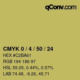 Color code: CMYK 0 / 4 / 50 / 24 | qconv.com