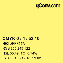 Color code: CMYK 0 / 4 / 52 / 0 | qconv.com