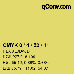 Color code: CMYK 0 / 4 / 52 / 11 | qconv.com