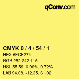 Color code: CMYK 0 / 4 / 54 / 1 | qconv.com