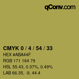 Color code: CMYK 0 / 4 / 54 / 33 | qconv.com