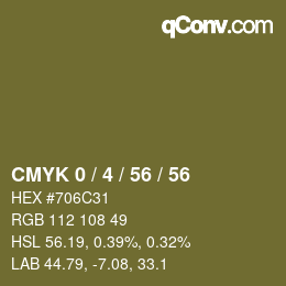 Color code: CMYK 0 / 4 / 56 / 56 | qconv.com