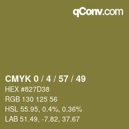 Color code: CMYK 0 / 4 / 57 / 49 | qconv.com