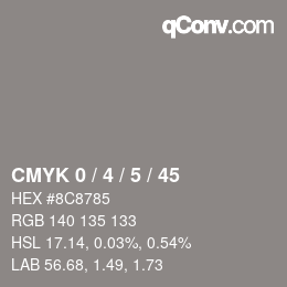 Color code: CMYK 0 / 4 / 5 / 45 | qconv.com