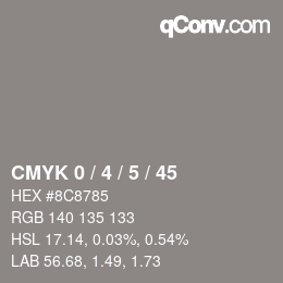 Color code: CMYK 0 / 4 / 5 / 45 | qconv.com