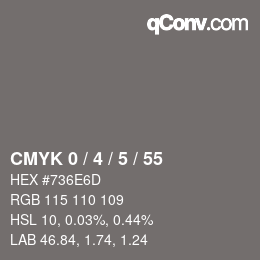 Color code: CMYK 0 / 4 / 5 / 55 | qconv.com