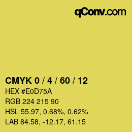 Color code: CMYK 0 / 4 / 60 / 12 | qconv.com