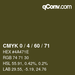 Color code: CMYK 0 / 4 / 60 / 71 | qconv.com