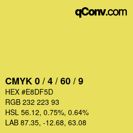 Color code: CMYK 0 / 4 / 60 / 9 | qconv.com