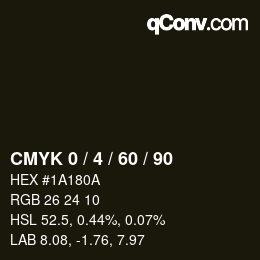 颜色代码: CMYK 0 / 4 / 60 / 90 | qconv.com