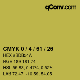 Color code: CMYK 0 / 4 / 61 / 26 | qconv.com