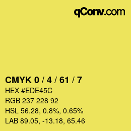 Color code: CMYK 0 / 4 / 61 / 7 | qconv.com