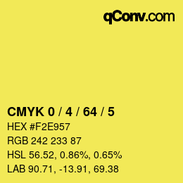 Color code: CMYK 0 / 4 / 64 / 5 | qconv.com