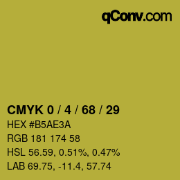 Color code: CMYK 0 / 4 / 68 / 29 | qconv.com