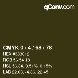 Color code: CMYK 0 / 4 / 68 / 78 | qconv.com