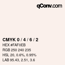 Color code: CMYK 0 / 4 / 6 / 2 | qconv.com