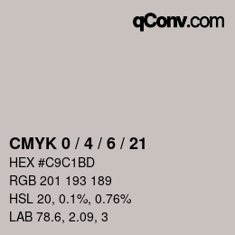 Color code: CMYK 0 / 4 / 6 / 21 | qconv.com