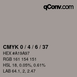 Color code: CMYK 0 / 4 / 6 / 37 | qconv.com