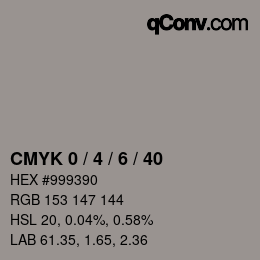 Color code: CMYK 0 / 4 / 6 / 40 | qconv.com