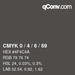 Color code: CMYK 0 / 4 / 6 / 69 | qconv.com