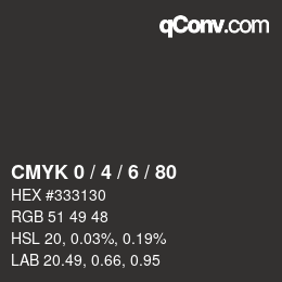 Color code: CMYK 0 / 4 / 6 / 80 | qconv.com