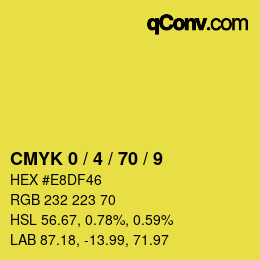 Color code: CMYK 0 / 4 / 70 / 9 | qconv.com