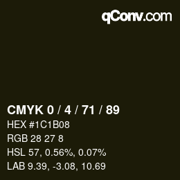 Color code: CMYK 0 / 4 / 71 / 89 | qconv.com