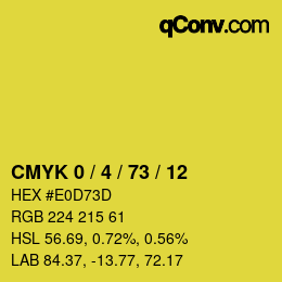 Color code: CMYK 0 / 4 / 73 / 12 | qconv.com
