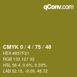 Color code: CMYK 0 / 4 / 75 / 48 | qconv.com