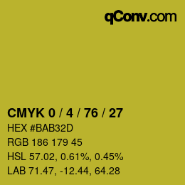 Color code: CMYK 0 / 4 / 76 / 27 | qconv.com