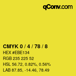 Color code: CMYK 0 / 4 / 78 / 8 | qconv.com