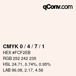 Color code: CMYK 0 / 4 / 7 / 1 | qconv.com