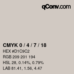 Color code: CMYK 0 / 4 / 7 / 18 | qconv.com