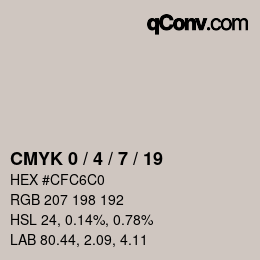 Color code: CMYK 0 / 4 / 7 / 19 | qconv.com