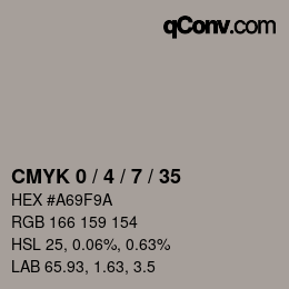 Color code: CMYK 0 / 4 / 7 / 35 | qconv.com