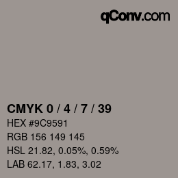 Color code: CMYK 0 / 4 / 7 / 39 | qconv.com