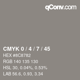 Color code: CMYK 0 / 4 / 7 / 45 | qconv.com