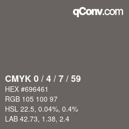 Color code: CMYK 0 / 4 / 7 / 59 | qconv.com