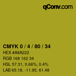 Color code: CMYK 0 / 4 / 80 / 34 | qconv.com