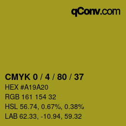 Color code: CMYK 0 / 4 / 80 / 37 | qconv.com